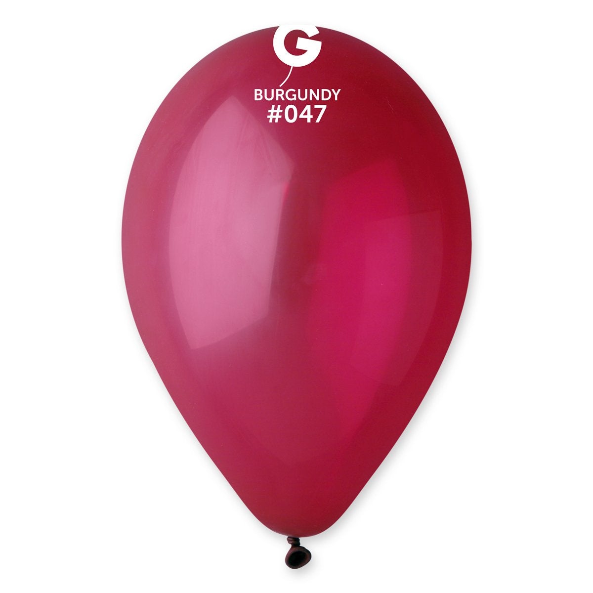 Burgundy Latex Balloon #047 - PaperGeenius