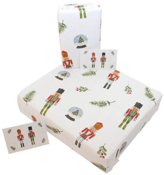 Christmas Tin Soldiers Wrapping Paper • 100% Recycled - PaperGeenius