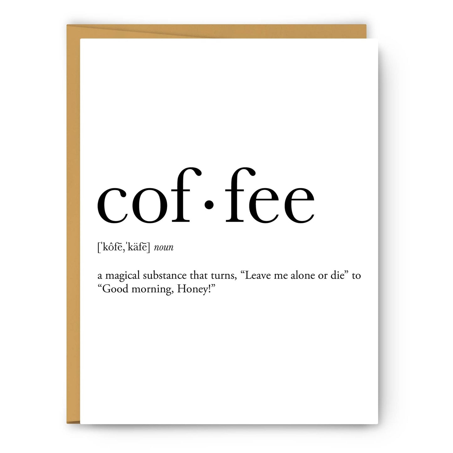 Coffee Definition (magical) - Everyday Card - PaperGeenius