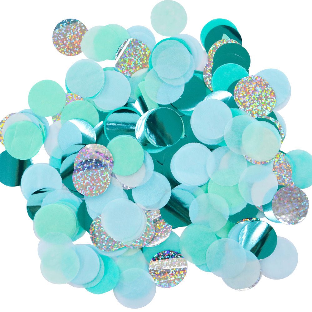 Confetti - Blue + Mint - PaperGeenius