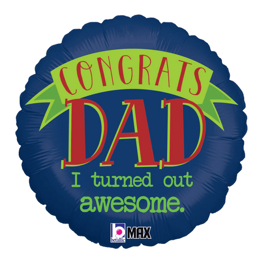 Congrats Dad Balloon_Party Geenius_Dallas Balloons