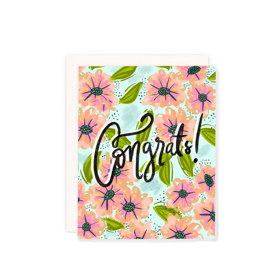 "Congrats" Greeting Card - PaperGeenius