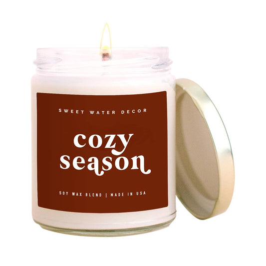 Cozy Season 9 oz Soy Candle - PaperGeenius