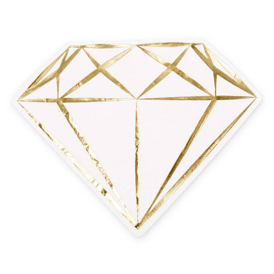 Cute Special Occasion Paper Party Napkin - Diamond - PaperGeenius