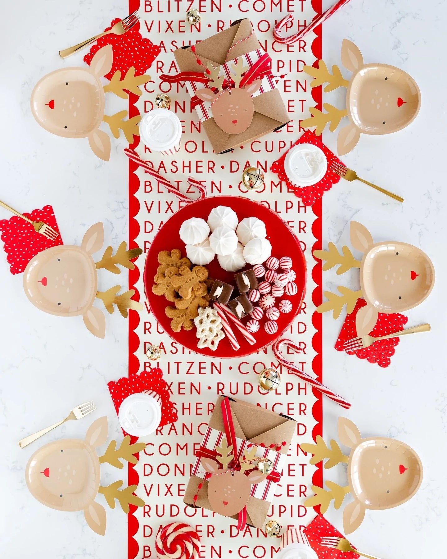 Dear Rudolph Reindeer Plate - PaperGeenius