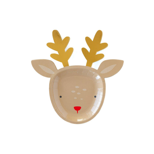 Dear Rudolph Reindeer Plate - PaperGeenius