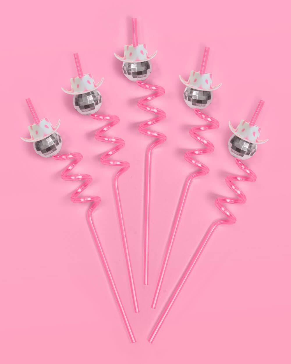 Disco Cowgirl Straws, Bachelorette Supplies, Birthday Decor