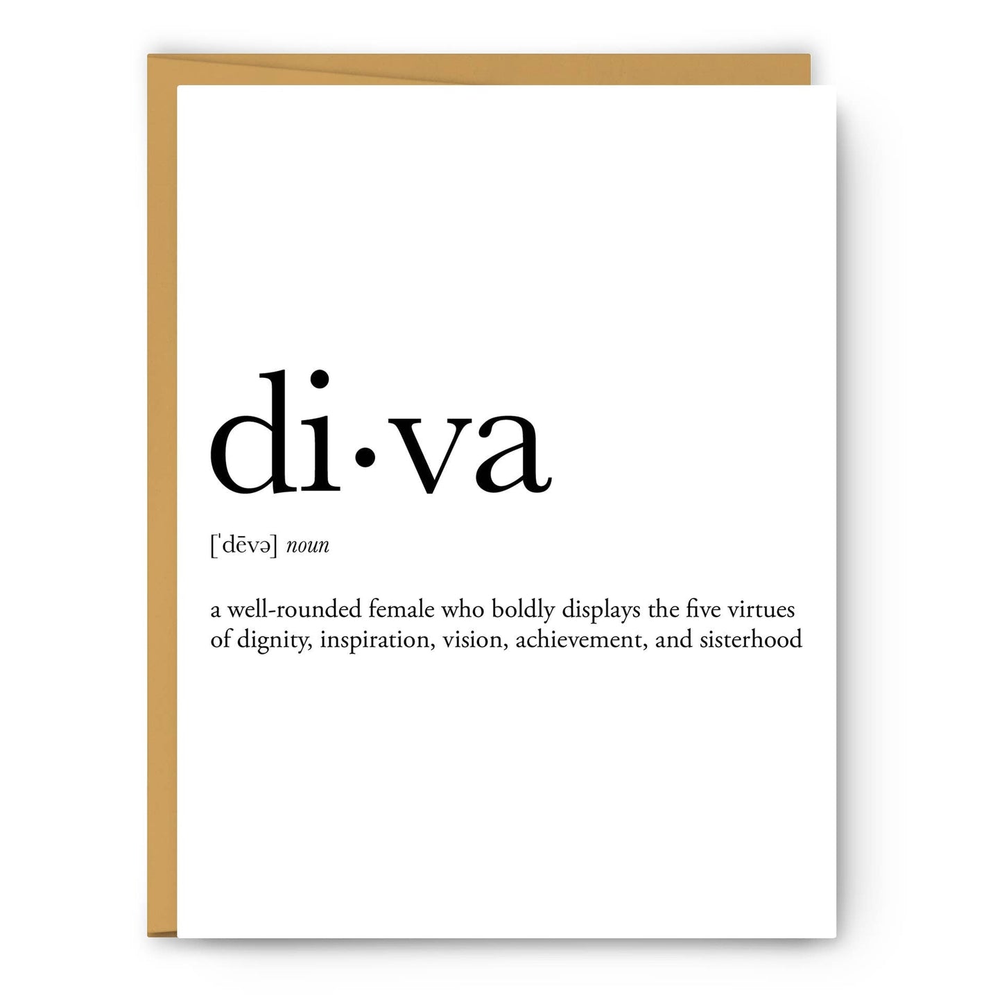 Diva Definition - Everyday Card - PaperGeenius