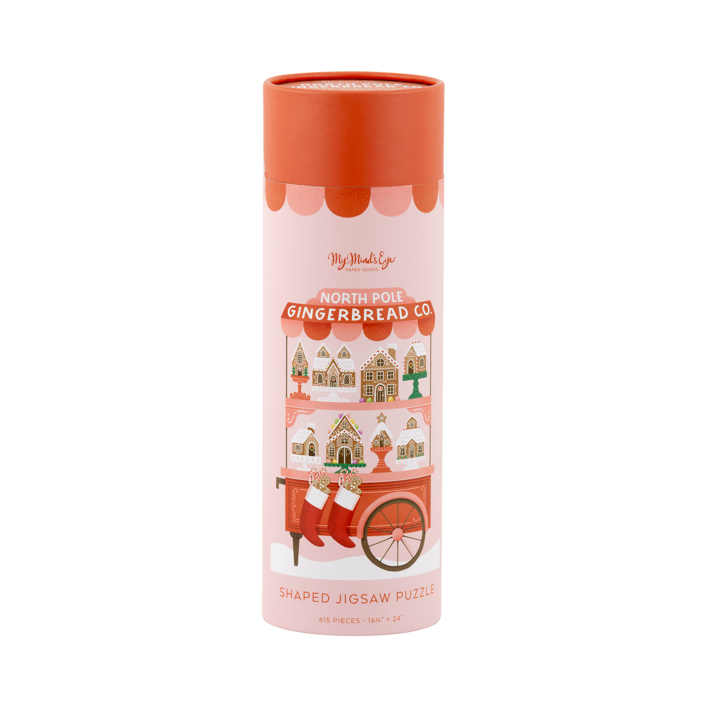 North Pole Gingerbread Co. Shaped Christmas Puzzle