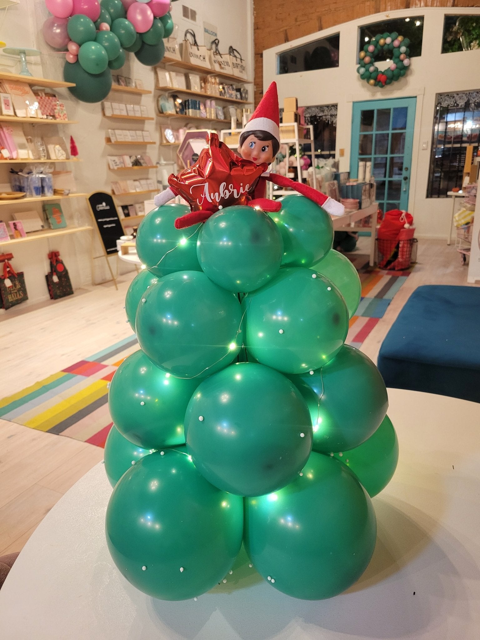 Elf on The Shelf - Christmas Tree with Lights - PaperGeenius
