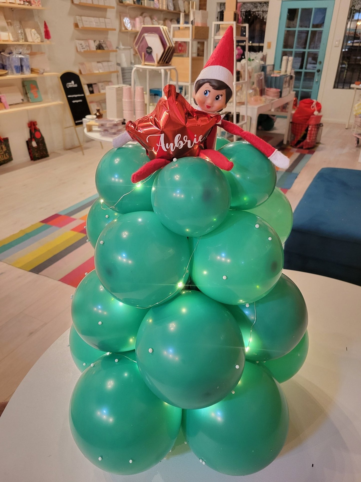 Elf on The Shelf - Christmas Tree with Lights - PaperGeenius