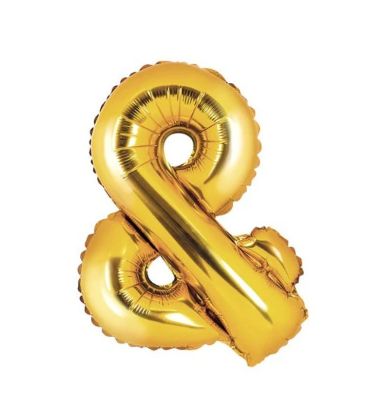 Gold Foil Letters (A to Z) - 16 in.