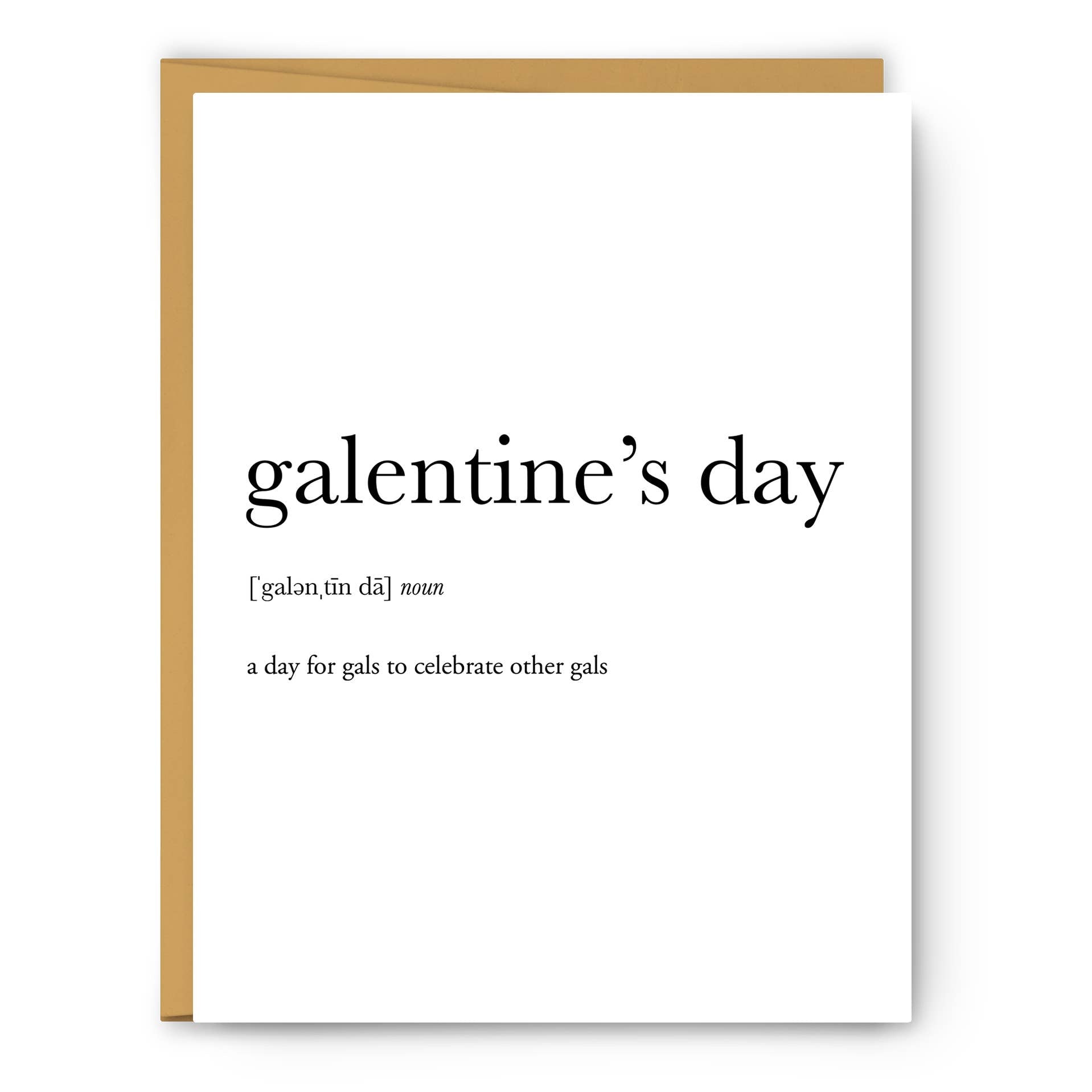 Galentine's Day Definition - Valentine's Day Card - PaperGeenius