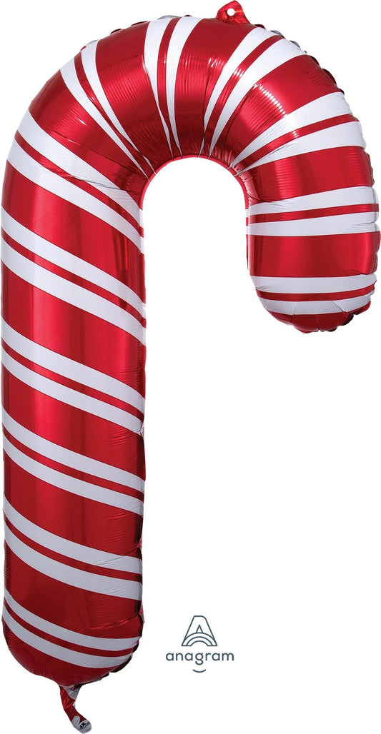 Giant Candy Cane 37" Balloon - PaperGeenius