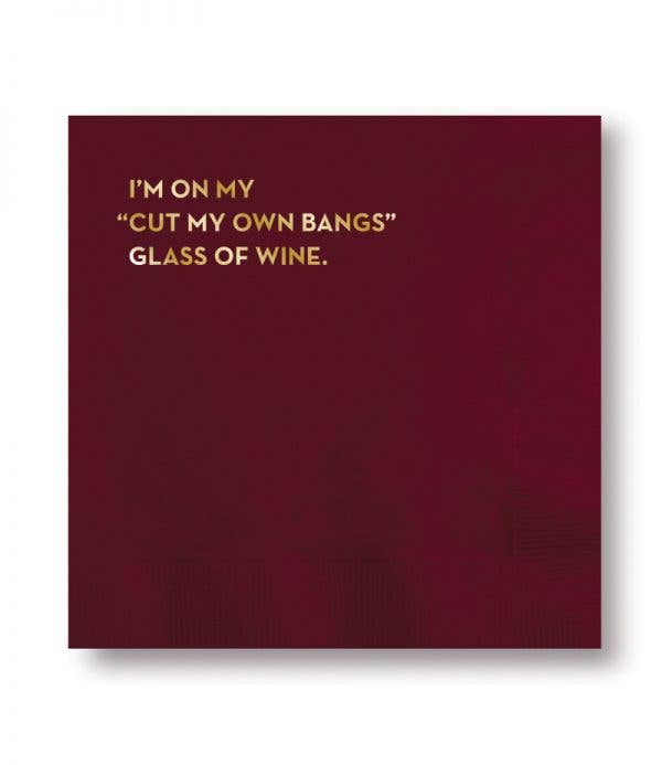 Glass Napkins (Burgundy With Gold Foil) - PaperGeenius
