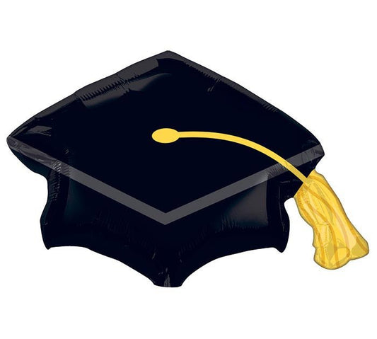 Graduation Black Cap 31" Balloon