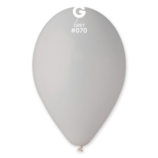 Grey Latex Balloon #070 - PaperGeenius