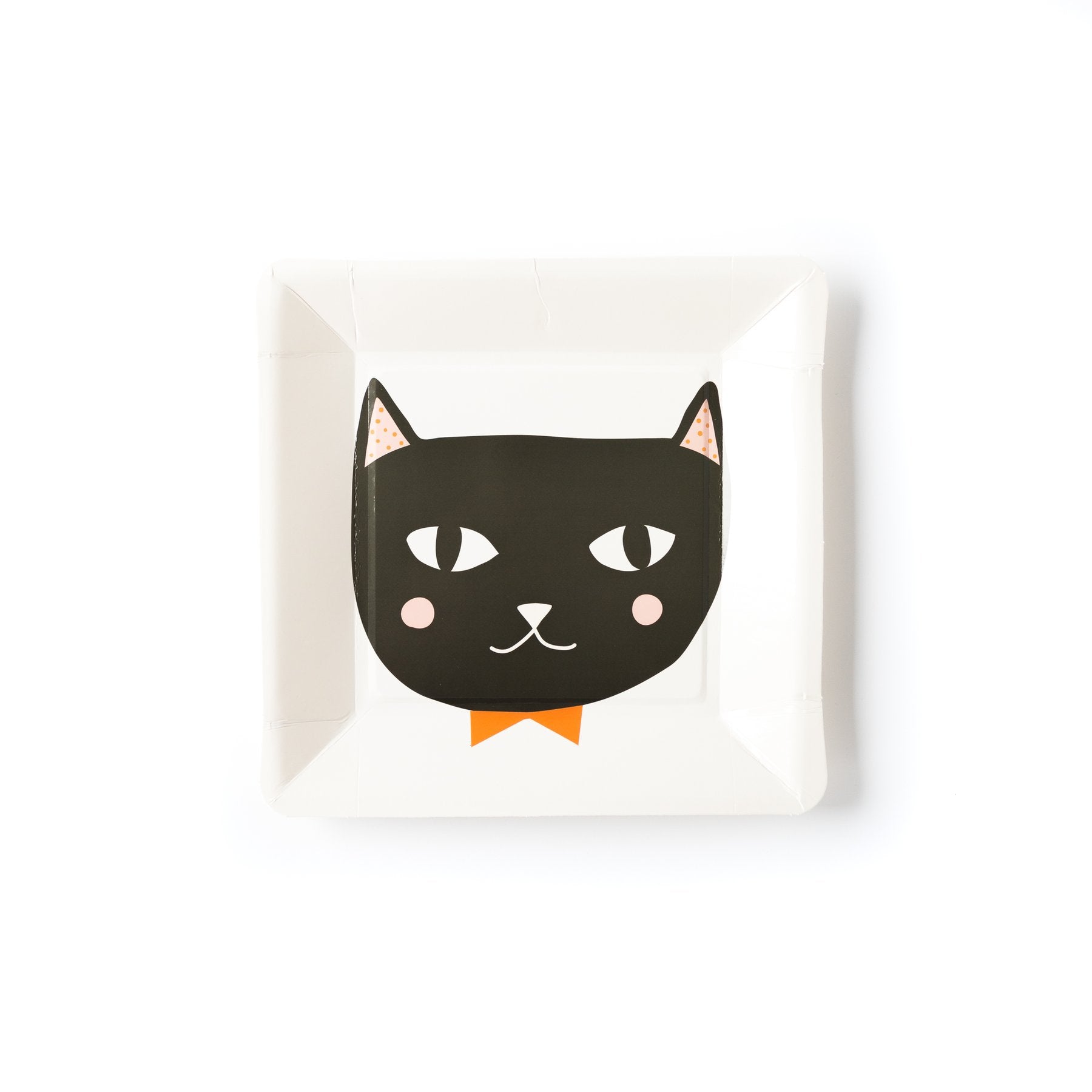 Halloween Cat 9" Plates - PaperGeenius