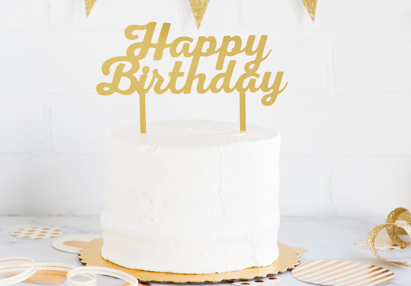 Happy Birthday Cake Topper - PaperGeenius