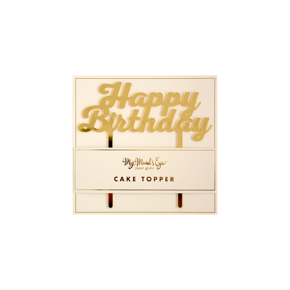 Happy Birthday Cake Topper - PaperGeenius