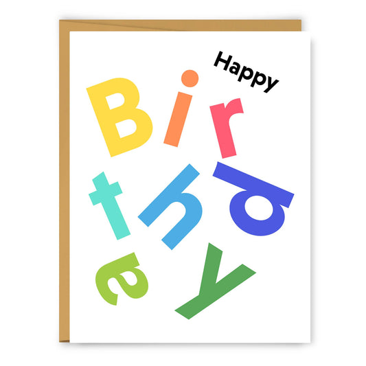 Happy Birthday Scandi Birthday Greeting Card - PaperGeenius