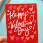 Happy Valentine's Day Red Greeting Card - PaperGeenius