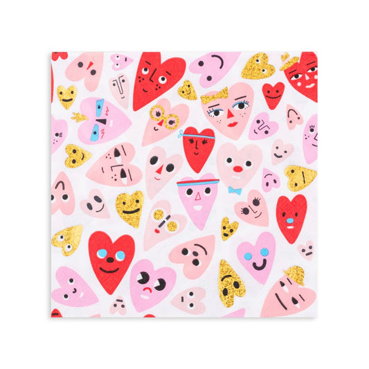 Heartbeat Gang Large Napkins - PaperGeenius