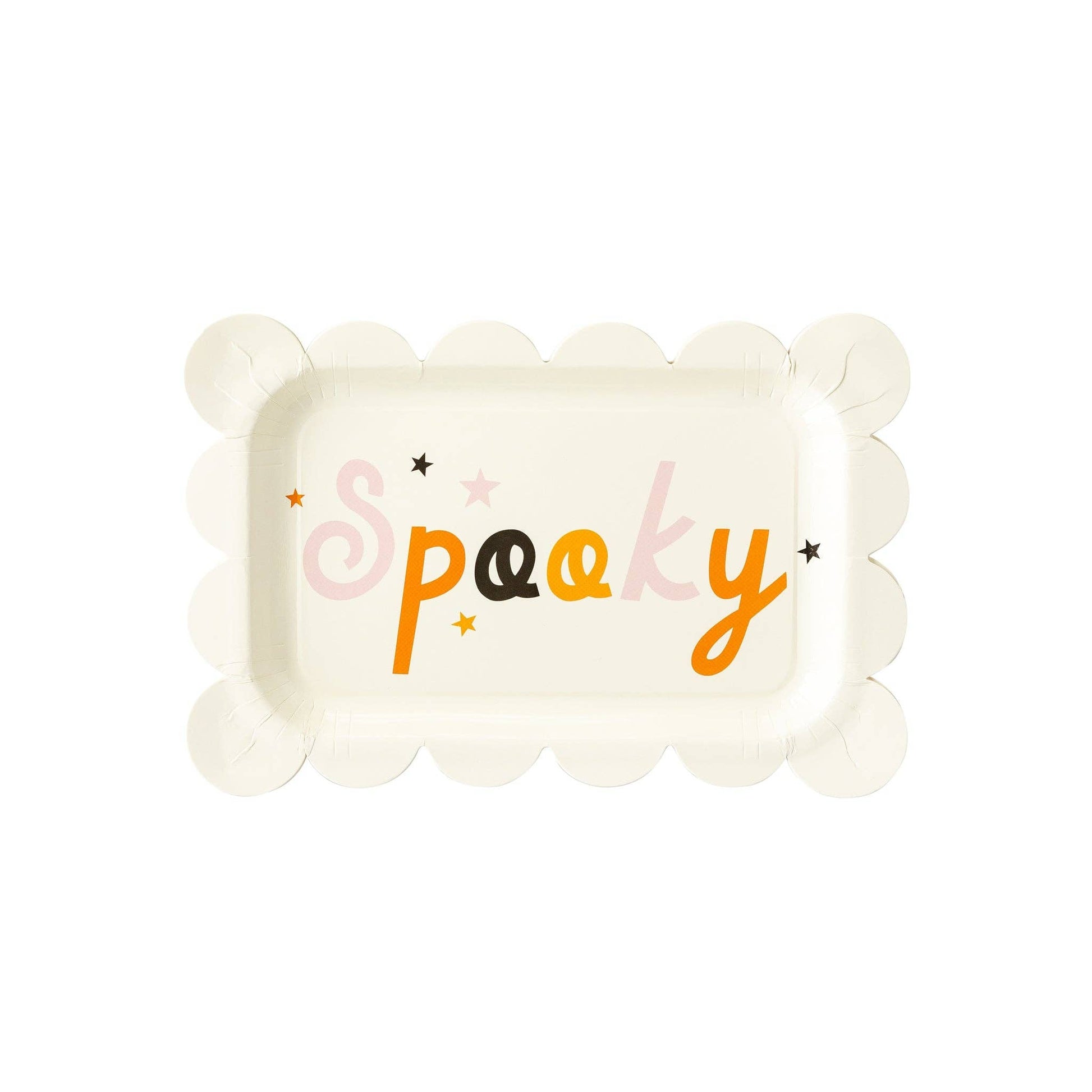 Hey Pumpkin Spooky Paper Plate - PaperGeenius