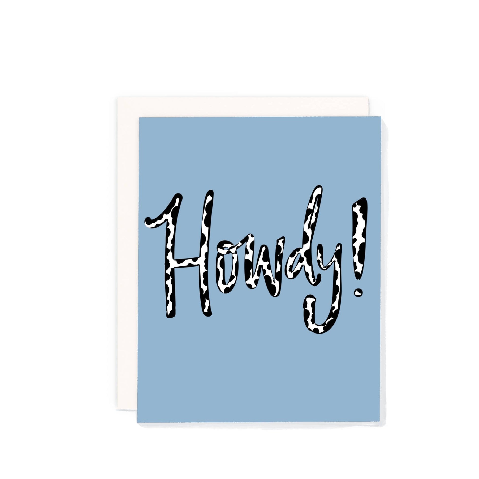 "Howdy" Cowgirl Greeting Card - PaperGeenius
