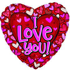 I Love You Hearts 18" Balloon - PaperGeenius