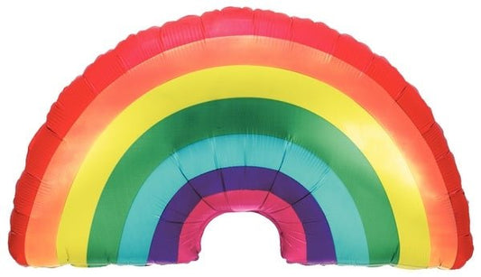 Jumbo Rainbow Mylar 36" Balloon - PaperGeenius