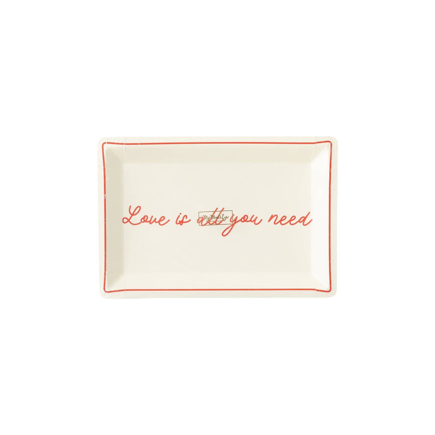 Love Is All You Need Shaped Plate - PaperGeenius