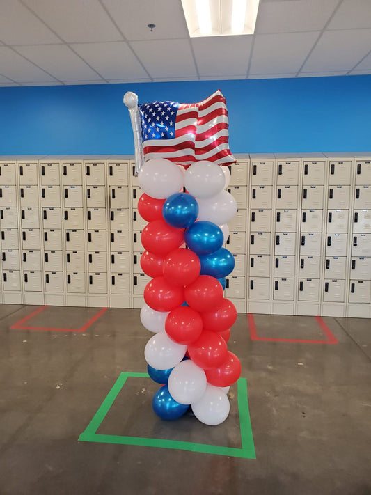 Memorial Day Grab and Go Balloon Garland - PaperGeenius