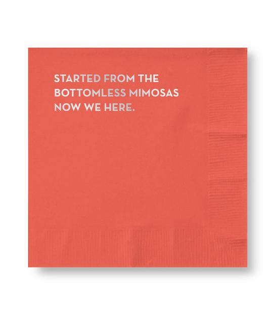 Mimosas Napkins - PaperGeenius