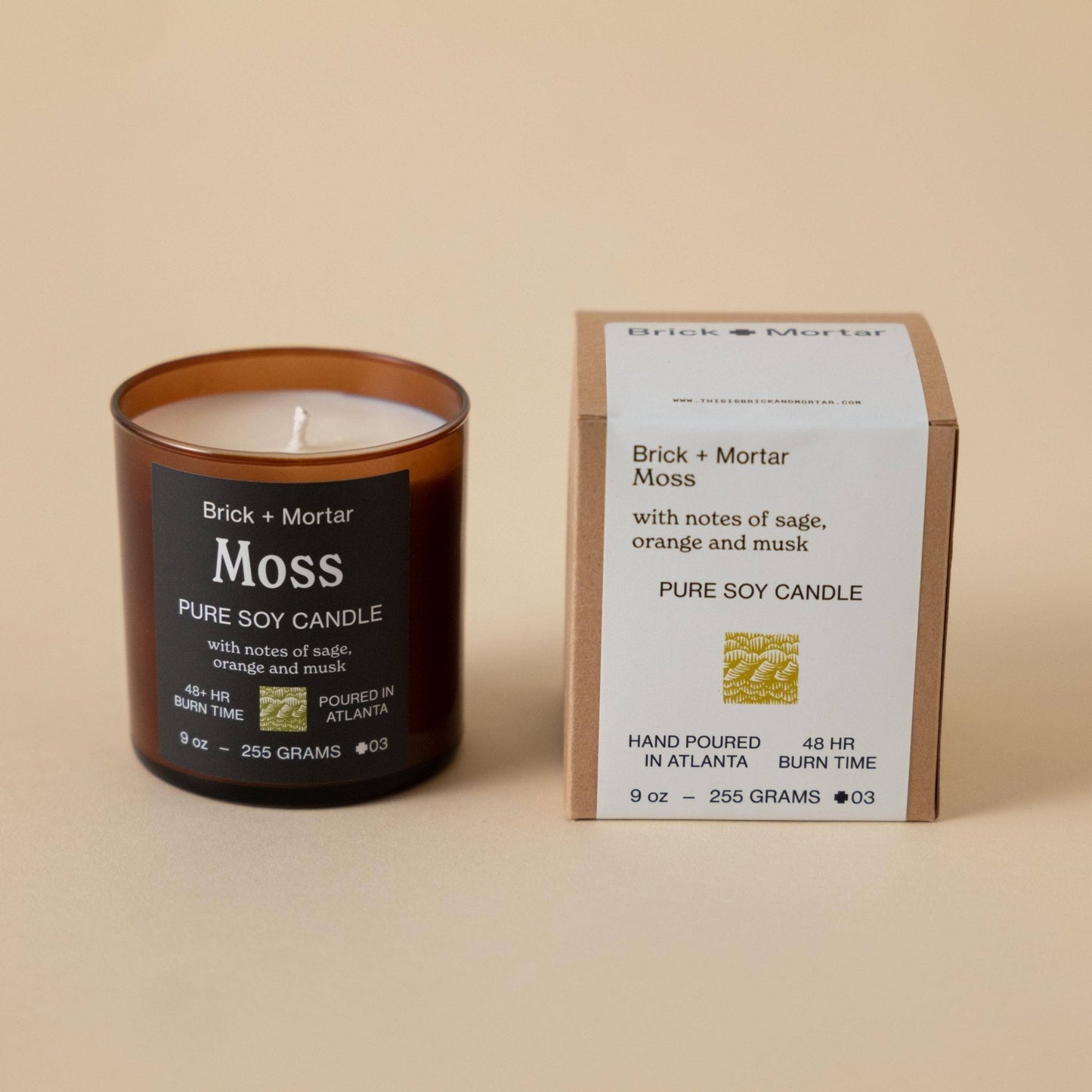 Moss Scented Candle - PaperGeenius