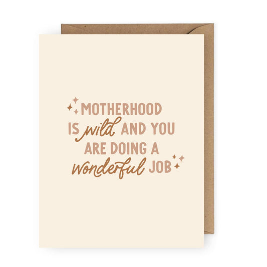 Motherhood is Wild Greeting Card for Mother's Day - PaperGeenius