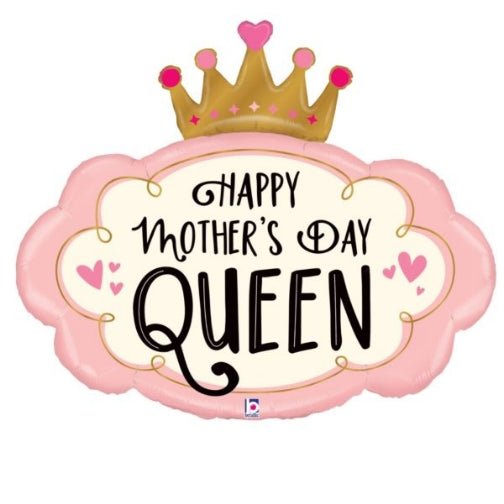 Mother's Day Crown Foil Balloon 30" - PaperGeenius