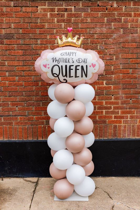 Mother's Day Queen Balloon Column - PaperGeenius