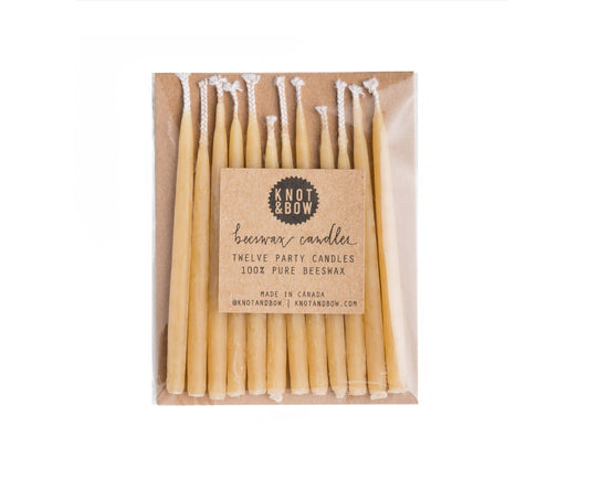 Natural Beeswax Birthday Candles - PaperGeenius