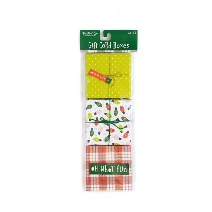 Oh What Fun! Gift Card Boxes (Set of 3) - PaperGeenius