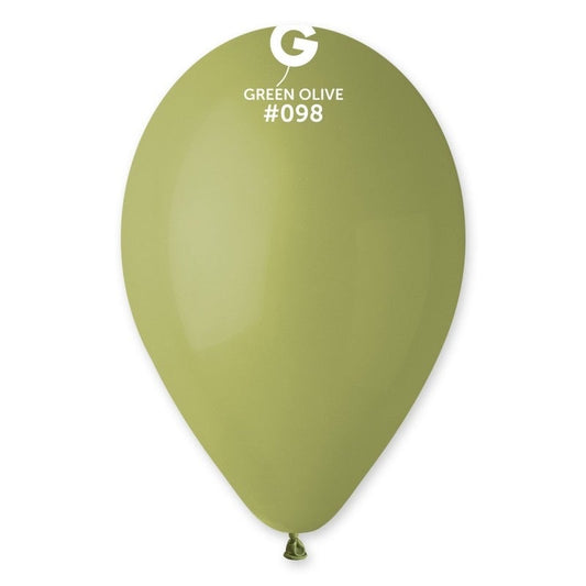 Olive Green Latex Balloon #098 - PaperGeenius