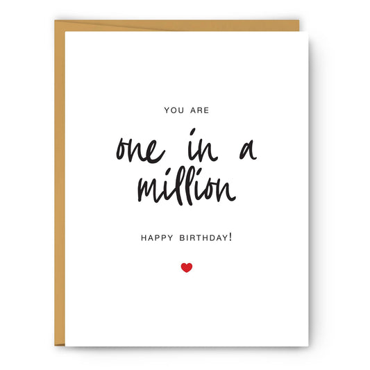 One In A Million - Birthday Card - PaperGeenius