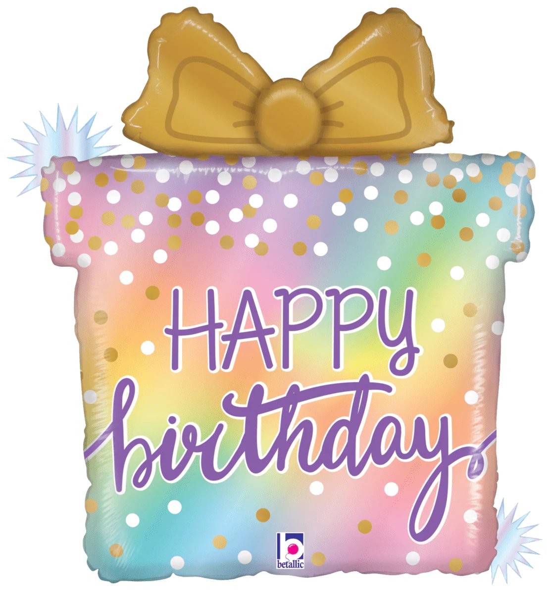Opal Birthday Present 27″ Balloon - PaperGeenius