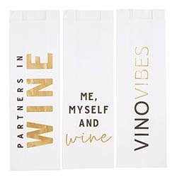 Paper Wine Bag-Wine Asst 6pk - PaperGeenius