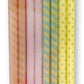 Pastel Metallic Patterned 16 Candle Set - PaperGeenius