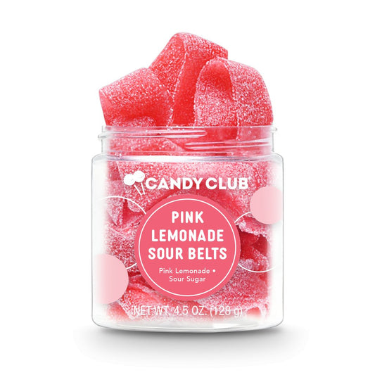 Pink Lemonade Sour Belt Candy - PaperGeenius