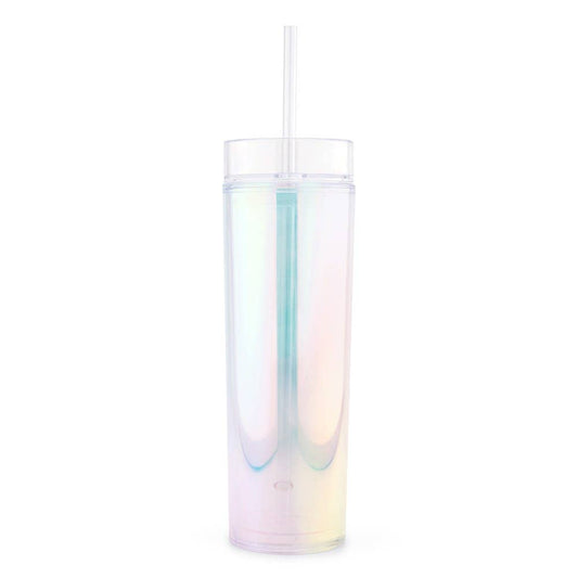 Plastic Drink Tumbler - Iridescent - PaperGeenius