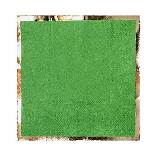 Posh Green Cocktail Napkins - PaperGeenius