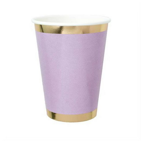 Posh Lilac You Lots 12 oz Cups - 8 Pk. - PaperGeenius
