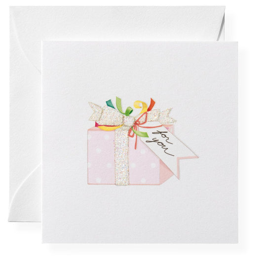 Present Gift Enclosure in Acrylic Box - PaperGeenius